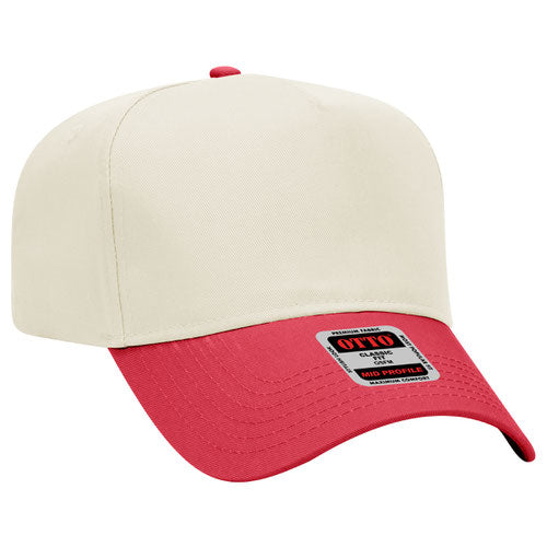 5 Panel Mid Profile Baseball Cap