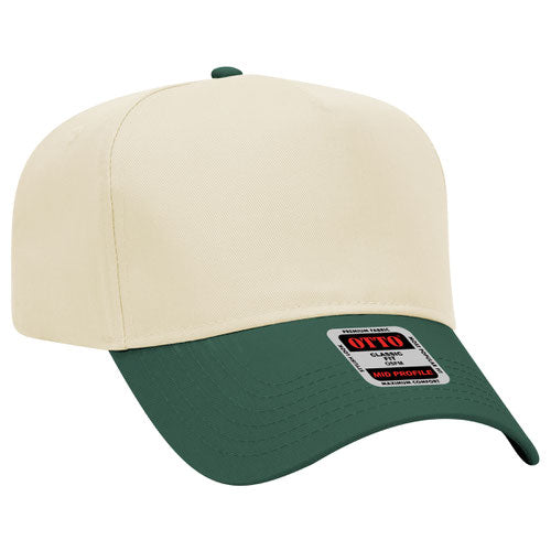 5 Panel Mid Profile Baseball Cap