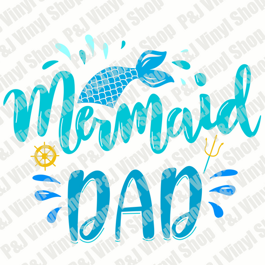 Mermaid dad png