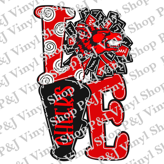 HTV Prints Lobos High School
